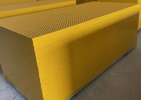 Materiale di grado industriale resistente allo scivolamento, estetico, eco-compatibile, prodotti in FRP Griglie in fibra di vetro