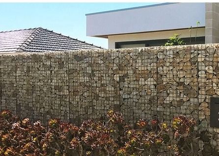 Canestri saldati del gabbione con il muro di sostegno del filo zincato del coperchio