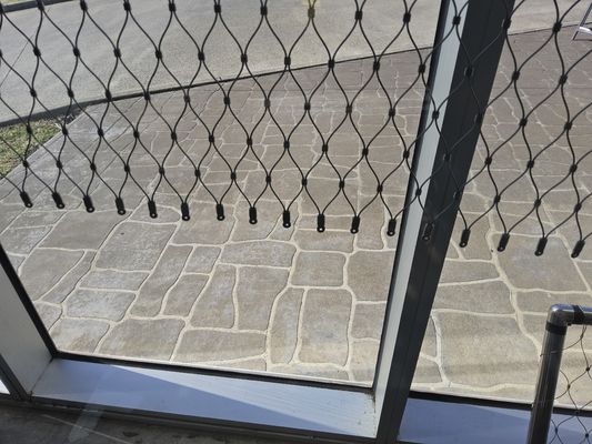 La X flessibile tende la corda d'acciaio Mesh For Balustrade di 1.2mm