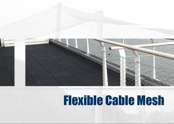 Maglia annodata della corda di acciaio inossidabile di Ss316l 1-6mm 20x20mm