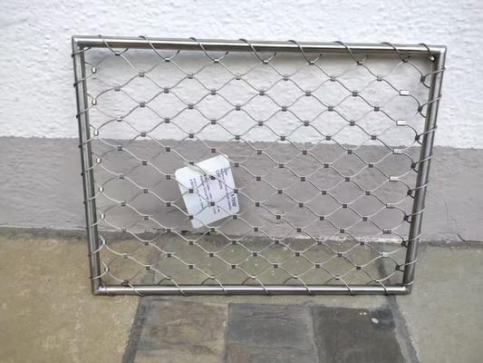 Tipo di ferrule personalizzato Inox 316 Rete in fune metallica in acciaio inossidabile flessibile Webnet X Tend Mesh