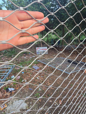 Tipo di ferrule personalizzato Inox 316 Rete in fune metallica in acciaio inossidabile flessibile Webnet X Tend Mesh