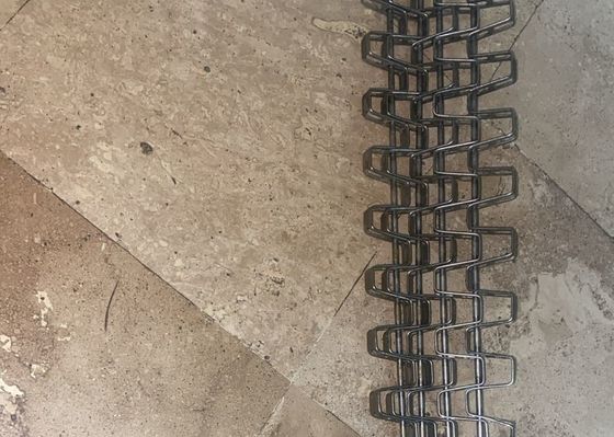 Cintura trasportatrice a rete di filo piatto flessibile in acciaio inossidabile