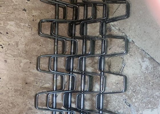 Cintura trasportatrice a rete di filo piatto flessibile in acciaio inossidabile