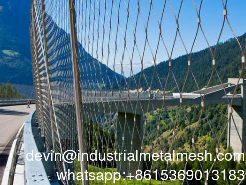 Flessibile 7*7 304 Stainless Steel Wire Rope Zoo Safety Mesh Steel Cable Mesh