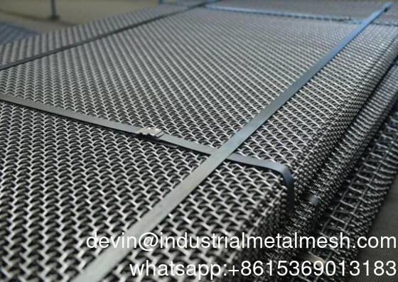 65mn Vibrating Screen Mesh Panel 30m X 2m Per lo screening degli aggregati