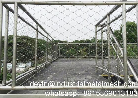Stainless Steel Rope Mesh Balustrade Flexible Rope Net Fence for Sale