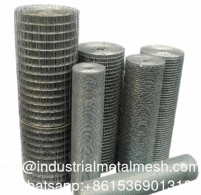 Standard 1/4" 1/2" buco di acciaio Hardware tessuto Galvanizzato Saldato Wire Mesh Rolls per recinzioni animali