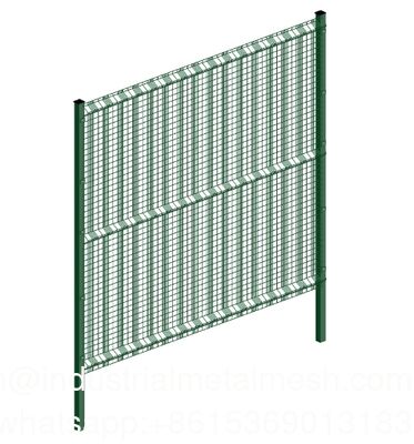 Recinzione in rete metallica saldata in acciaio zincato rivestito in PVC da 4,5 mm 5,0 mm con 3 curve