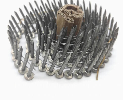 2-3/8" X. 099 Vernice gialla a vite/spirale a pallet, chiodi a bobina 9000PCS