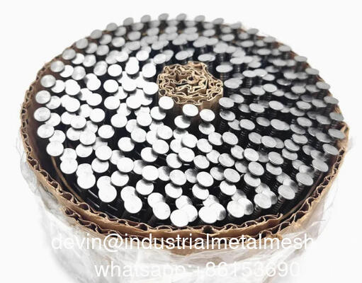 15 gradi galvanizzati pallet di legno spirale chiodi 2" 50mm