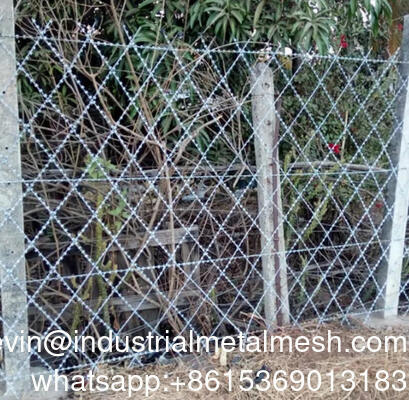 Rete di filo spinato saldato anti-furto a lama