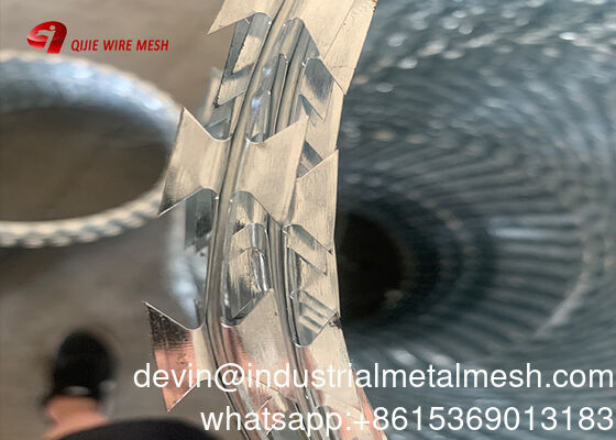 75X150mm apertura saldata lame rasoio rete di filo spinato per pannello di recinzione