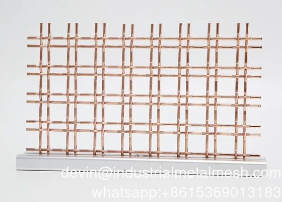20 Mesh Lock Crimp Wire Mesh 304 acciaio inossidabile tessuto metallico decorativo
