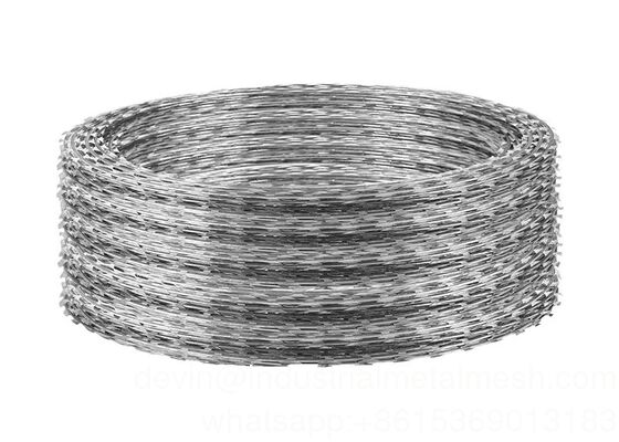 La immersione calda dello SGS ha galvanizzato la lunghezza a fisarmonica del filo spinato 2.0m-10.0m del cavo del rasoio