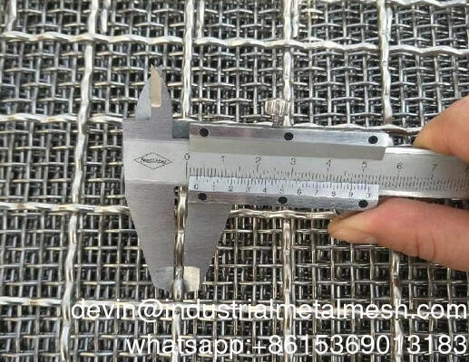 Rete Vibrante in Manganese di Alta Qualità, Rete Metallica Crimpatura per Vaglio Vibrante Minerario