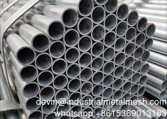 Hot Dipped Gi / Pre-Galvanized Round Steel Pipe for Building Construction, ASTM Standard, in Stock