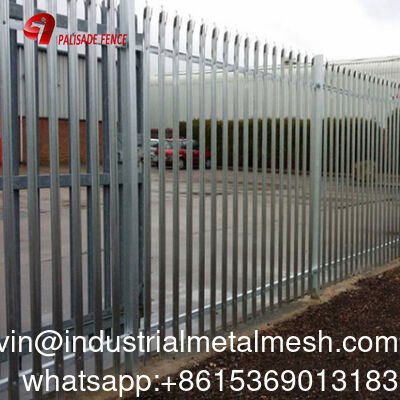 Acciaio in polvere e HDG W Pale Palisade Fencing