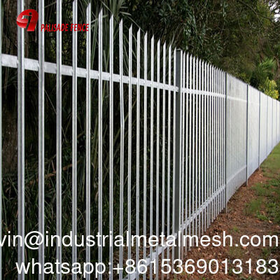 Wholesale Price 2.4m Ornamental Decorative Metal Steel D Pale Palisade Fencing Euro Fence Price