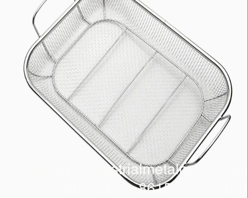 Cesto alimentare all'ingrosso Cesto a maglia di acciaio inossidabile