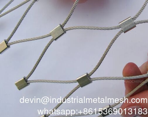 316 Aviliary Birds Zoo Mesh Flessibile Stainless Steel Rope Mesh