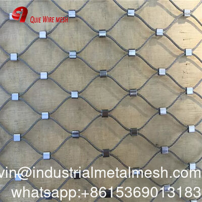 Nuova rete di protezione intrecciata in acciaio inossidabile 304/316 7*7, cavo flessibile in filo metallico per gabbia per uccelli, rete di sicurezza protettiva