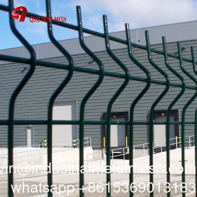 3D Curved Welded Wire Mesh Garden Border Fence Verde