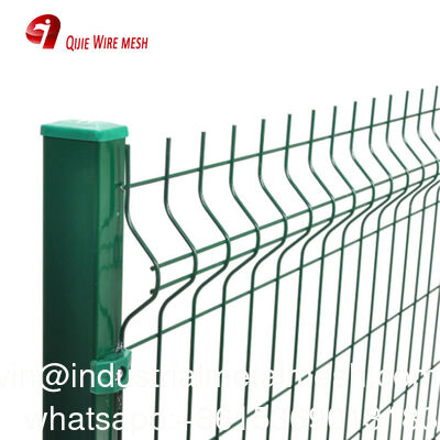 3D Curved Welded Wire Mesh Garden Border Fence Verde