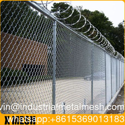 Recinzione a legame a catena rivestita in PVC altezza 1,8 m x 30 m per la protezione del perimetro