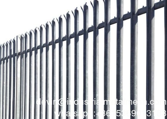 Fence metallo di palisata D e W forma di recinzione di sicurezza di palisata sistema