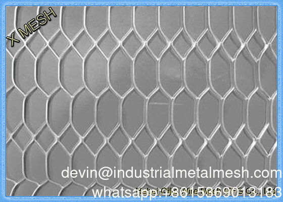 Rete metallica espansa con rivestimento in polvere di PVC Produzione di rete decorativa con rete metallica espansa zincata ISO