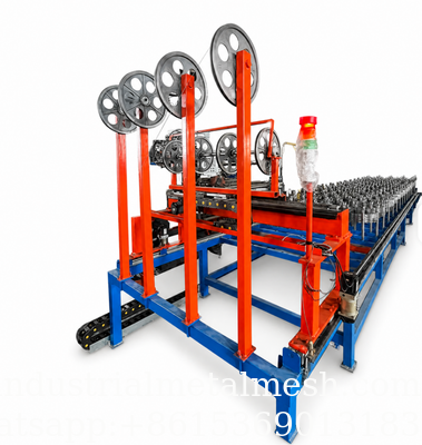 Linea di produzione di reti di avvolgimento di fili di acciaio ad alta resistenza galvanizzata completamente automatica