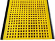 Media del setaccio dell'unità di elaborazione &amp; strato della piastrina della curvatura della piattaforma delle stuoie della maglia dell'uretano nel colore giallo