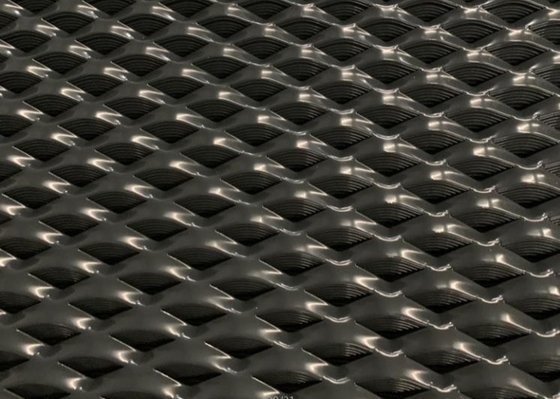 la polvere di Diamond Black Expanded Metal Mesh di larghezza di 1.8m ha ricoperto di alluminio