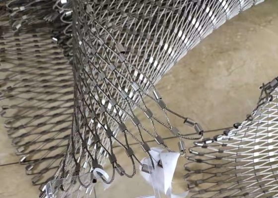 Cavo metallico flessibile Mesh For Balustrade Or Railing di acciaio inossidabile 3,0 millimetri