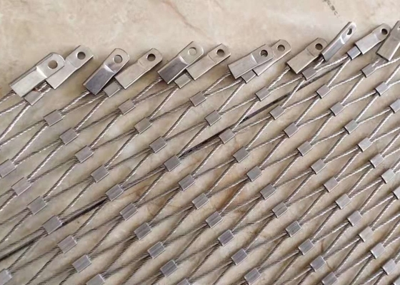 Anti cavo metallico 316 Mesh For Protection And Safety di acciaio inossidabile di corrosione della balaustra
