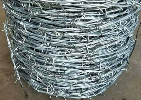 Filo spinato in ferro zincato plastica militare 2,0 mm calibro 10