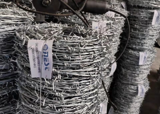 Recinto galvanizzato 10kgs 15kgs 17kgs 20kgs dell'azienda agricola del filo spinato per rotolo