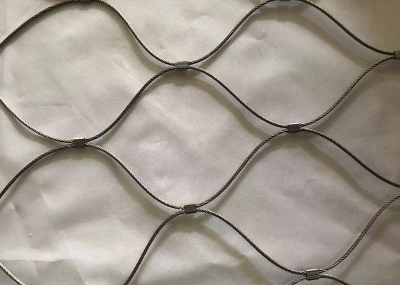 Cavo metallico Mesh Woven Stainless Steel Rope Mesh For Zoo Mesh di acciaio inossidabile di vendita 304 della fabbrica