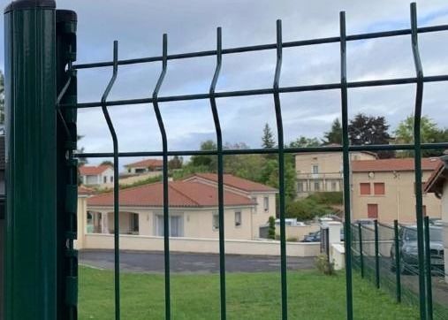 Il PVC ha ricoperto il piegamento di Curved 3d del recinto del giardino di 50x200mm