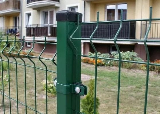 Recinzione in acciaio curvo rivestito in polvere per ospedali di aree commerciali di giardino