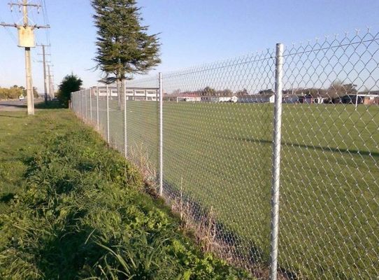 Recinto galvanizzato immerso caldo della maglia del collegamento a catena del recinto del tessuto nero durevole di segretezza