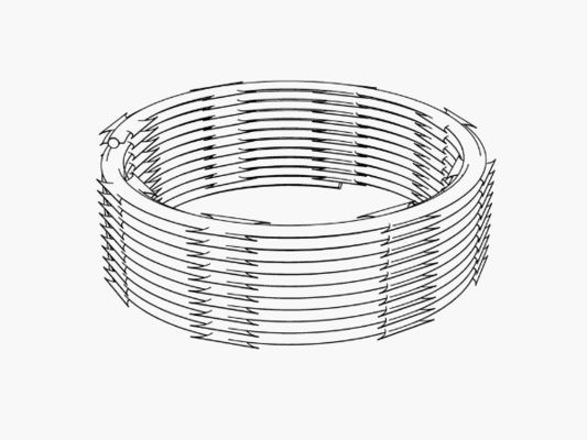 Bto16 Sicurezza Concertina Razor spirale Barbed Wire Mesh Cross Razor Fence Materiali