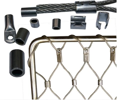 SS 304 316 Griglia zoologica flessibile gabbia di scimmia rete di filo in acciaio inossidabile per giardino zoologico