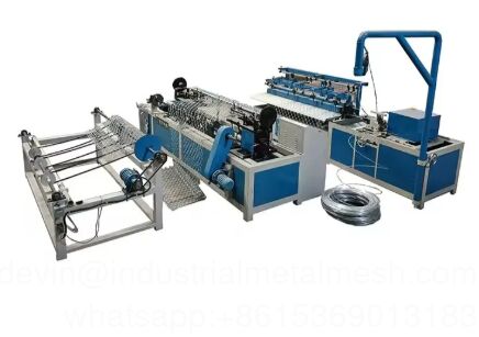 Diamante Wire Mesh Chain Link Fence tessitura rete di fabbricazione macchina per la protezione del campo di baseball