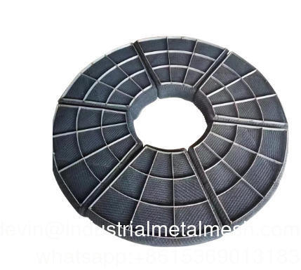 304 316L Acciaio metallico a maglia Eliminatore di nebbia Separatore di liquidi di gas Demister Pad