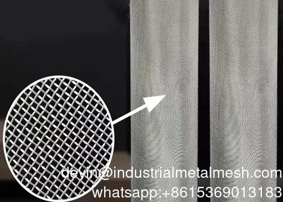 10 20 30 Micron 304 316 filtro in acciaio inossidabile filo setaccio maglia tecnica tessuta semplice schermo saldatura punzonatura taglio piegatura