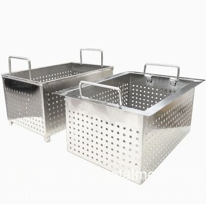 Cesti in rete di acciaio inossidabile personalizzati resistenti alle alte pressioni per l'uso in laboratori di sterilizzazione con autoclavi