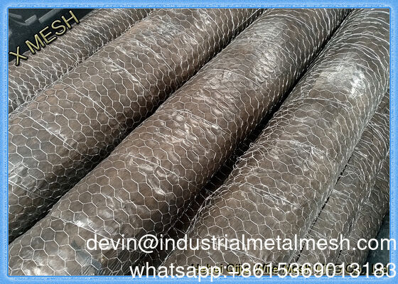Griglia di filo esagonale rivestita in PVC Griglia di filo esagonale