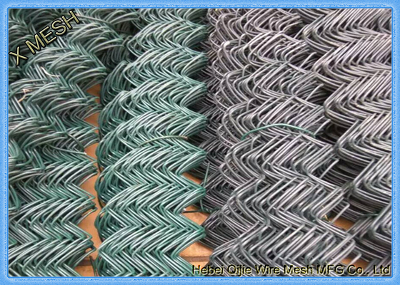 5 piedi di Galfan del collegamento a catena di pannelli d'acciaio rivestiti del recinto, recinto di filo metallico a catena